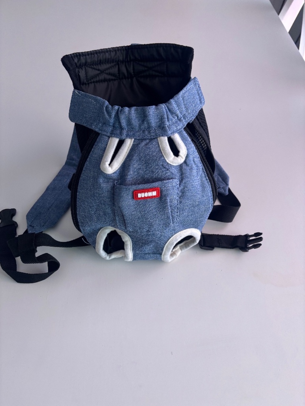DENNMO Denim Blue Front Dog Carrier Backpack